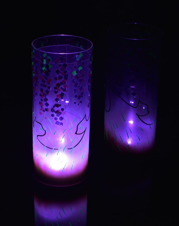 Schilling Glass lamp, Cats – Unique art glass lamp - Image 3