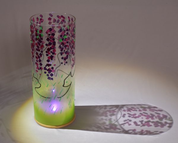Schilling Glass lamp, Cats – Unique art glass lamp - Image 5