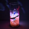 Highlighting the multidimensional aspect of this lamp when shown with only internal LED displaying projected images.