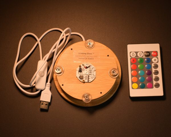 Base with controls for 4" Diam Lanps