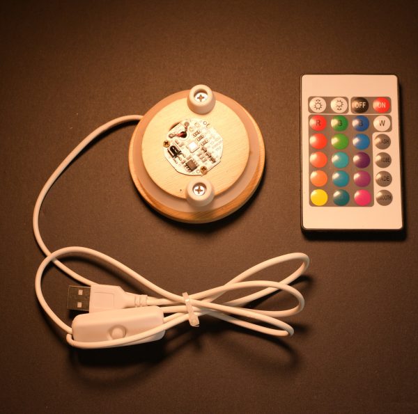 Base with controls for 2.5" Diam. lamps