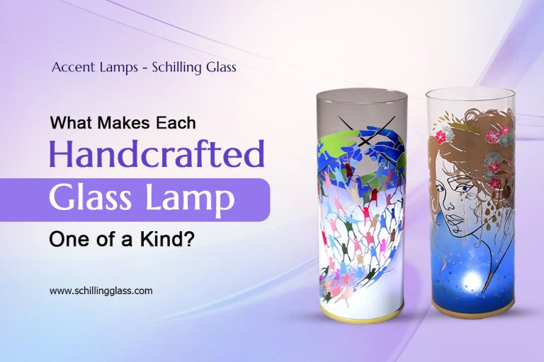 Title photo showing two accent glass lamps