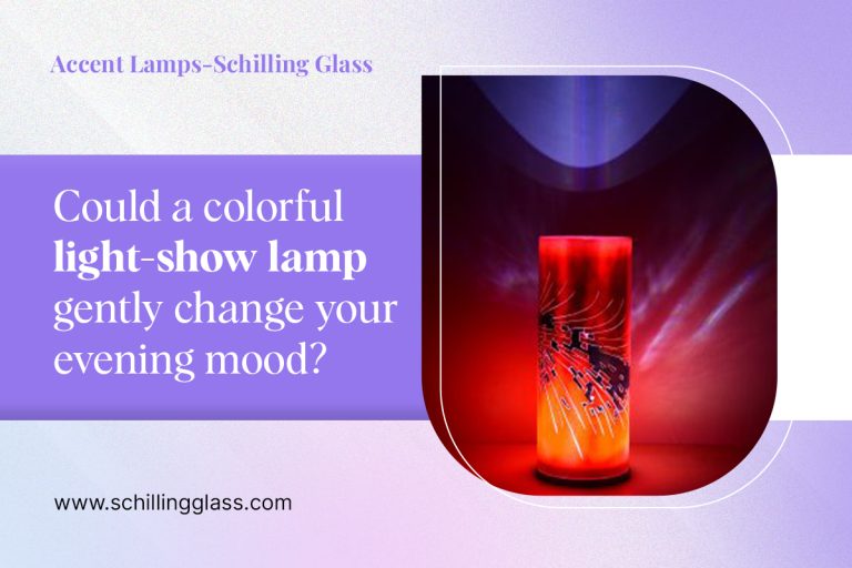 Could a colorful light-show lamp gently change your evening mood?